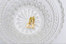 Load image into Gallery viewer, Repurposed Louis Vuitton Huggie Earrings