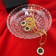 Load image into Gallery viewer, Repurposed Authentic Chanel CC Black/Pearl Necklace