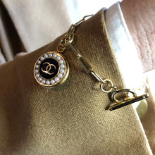Load image into Gallery viewer, Repurposed Chanel Pearl Charm Bracelet