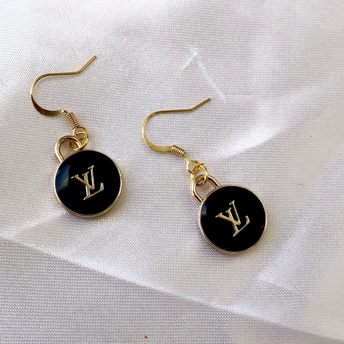 lv monogram earrings
