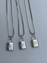 Load image into Gallery viewer, Louis Vuitton Lock Charm Necklace Silver