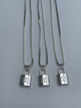 Load image into Gallery viewer, Louis Vuitton Lock Charm Necklace Silver