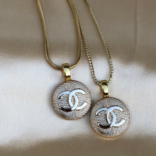 Load image into Gallery viewer, Repurposed Authentic Chanel CC Gold Charm Necklace