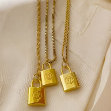 Load image into Gallery viewer, Louis Vuitton Lock Charm Necklace