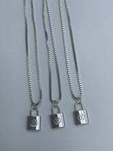 Load image into Gallery viewer, Louis Vuitton Lock Charm Necklace Silver