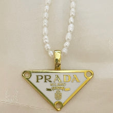 Load image into Gallery viewer, Repurposed Authentic Prada Freshwater Pearl Necklace
