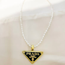 Load image into Gallery viewer, Repurposed Authentic Prada Freshwater Pearl Necklace
