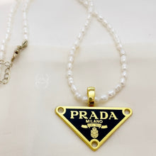 Load image into Gallery viewer, Repurposed Authentic Prada Freshwater Pearl Necklace
