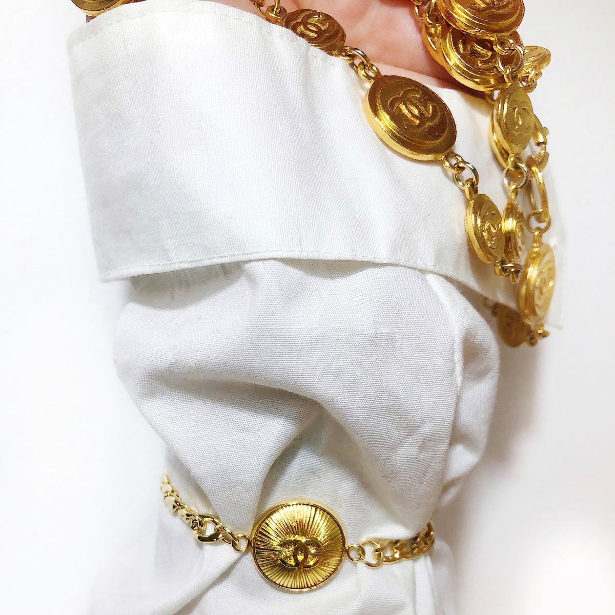 vintage chanel button jewelry repurposed 