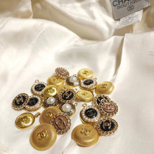 Load image into Gallery viewer, Repurposed Authentic Chanel CC Gold Button Necklace
