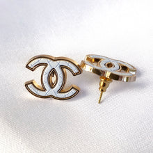 Load image into Gallery viewer, Chanel Repurposed Quilted Stud Earrings
