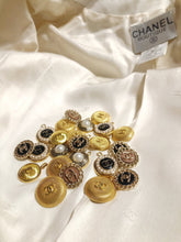 Load image into Gallery viewer, Repurposed Authentic Chanel CC Gold Button Choker Necklace
