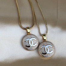 Load image into Gallery viewer, Repurposed Authentic Chanel CC Gold Charm Necklace
