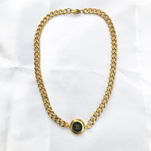 Load image into Gallery viewer, Repurposed Chanel CC Black Button Choker Necklace
