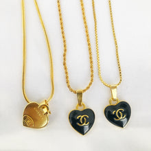 Load image into Gallery viewer, Repurposed Authentic Chanel Heart Necklace
