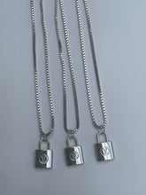 Load image into Gallery viewer, Louis Vuitton Lock Charm Necklace Silver
