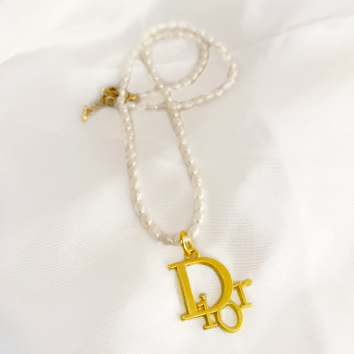 Repurposed Louis Vuitton Red Lock necklace - Dreamized